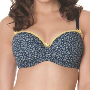 Curvy Kate Daily Dream Padded Balconette Bra in Blueberry Mix 30K